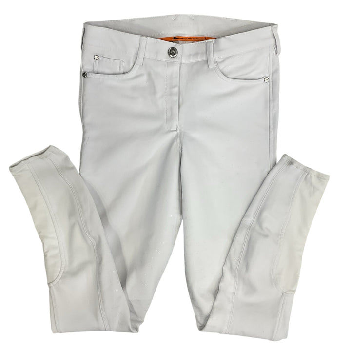 Schockemohle Women's 36 Chayenne Full Seat Show Breech White Used - H