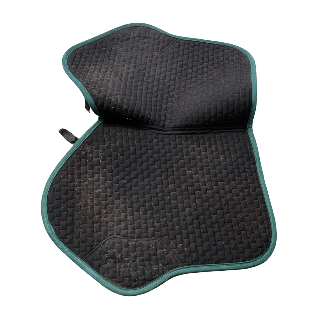 LeMieux Small Suede Close Contact Saddle Pad Hunter Green Used