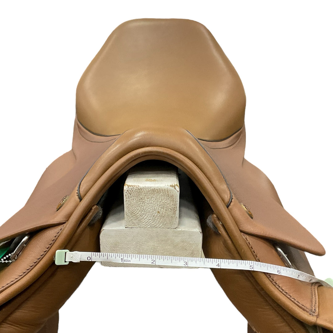 16" Prestige Hippos Red Fox 35cm Wide Like New Childs Hunter/Jumper Saddle - H