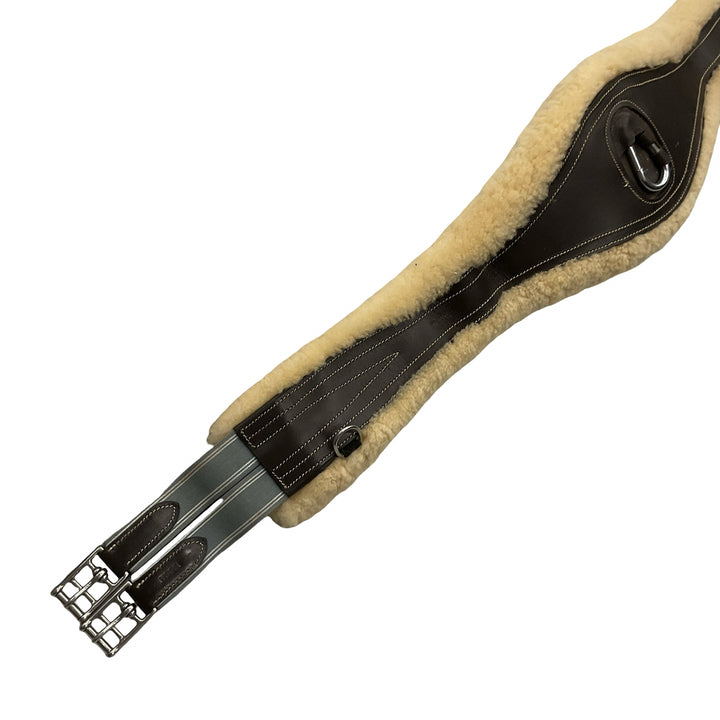 Exion Pro 130cm/51in Fleece Lined Anatomical Leather Girth Brown Used
