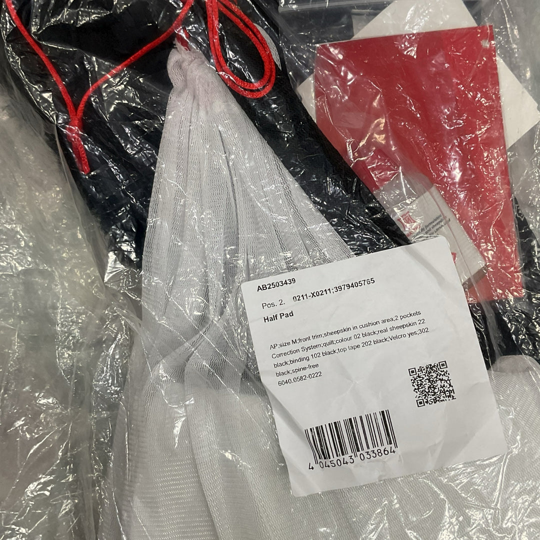 Mattes County Medium Shimmable Fleece Half Pad w/ Shims Black New - H