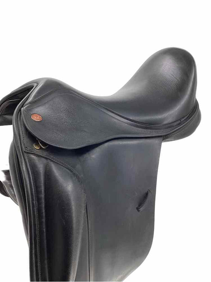 17.5" Kent Masters wool flock used dressage saddle B