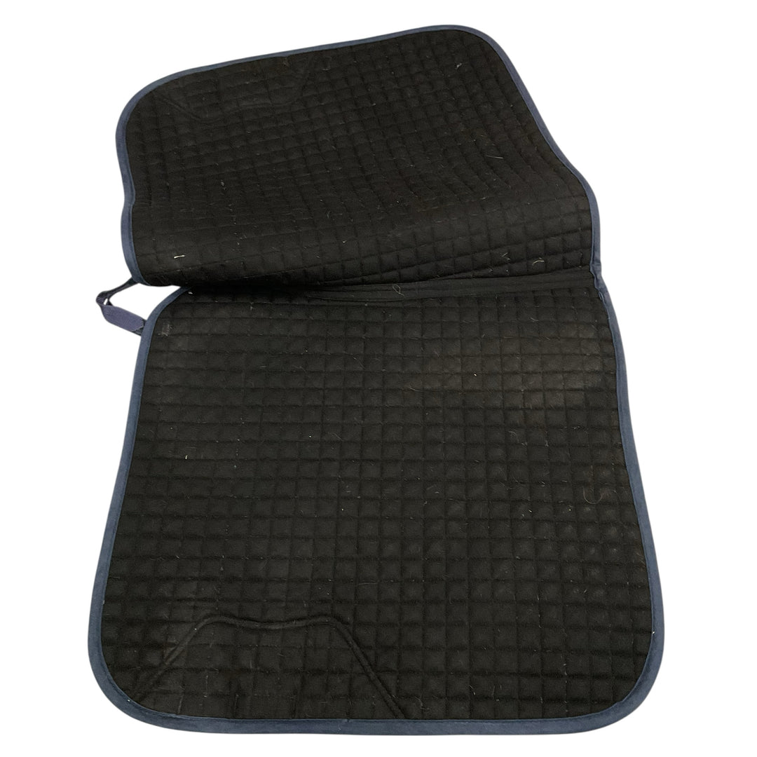 LeMieux Navy Large Dressage Saddle Pad Used - H