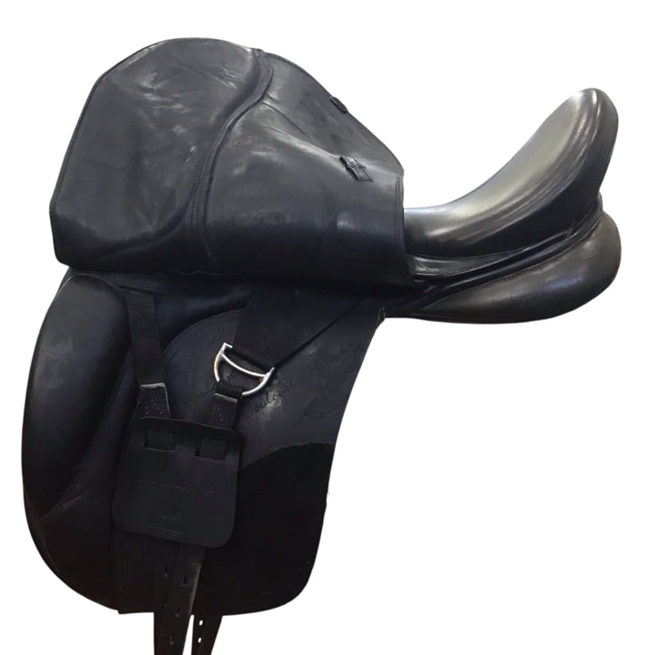 18" M. Toulouse Aachen Genesis Adjustable Used Dressage Saddle - H