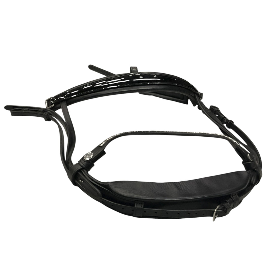 Finesse Pony Padded Dressage Bridle Black Used - H