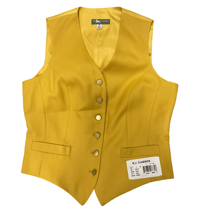 RJ Classics Women's 4R Aiken Hunt Vest Canary New - H
