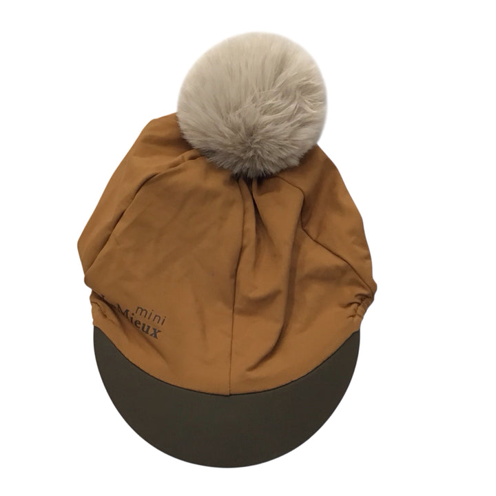 LeMieux Ginger Helmet Cover with Pom New - H