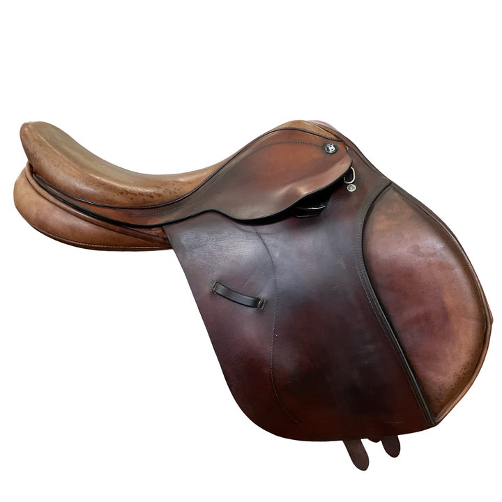 17.5" Cliff Barnsby Wide Used Hunter/Jumper Saddle
