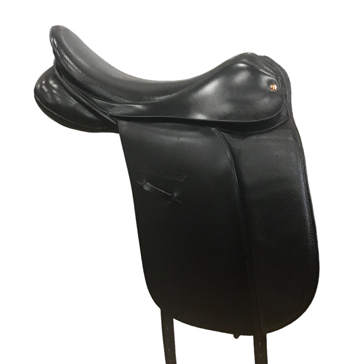 17.5" Rembrandt Used Dressage Saddle with Wide Tree - H
