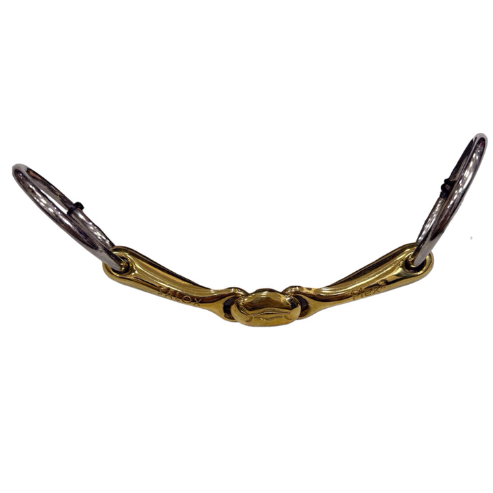 Neue Schule Turtle Top Flex Loose Ring Snaffle Bit New - H