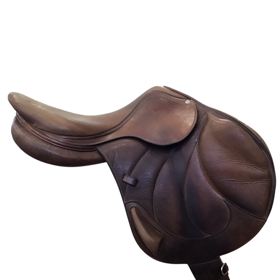 17" Antares Monoflap Medium/Wide Used Hunter/Jumper Saddle - H