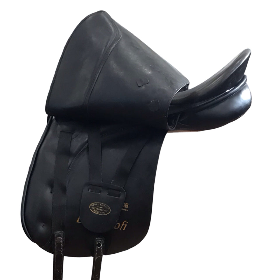 17.5" Kieffer Lech ProFi Medium Used Dressage Saddle - H