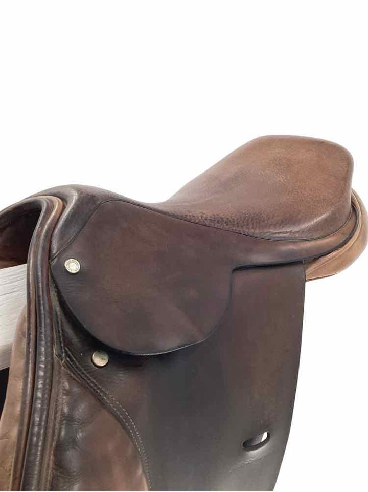 16.5" Smith Worthington wool flocked used close contact jumping saddle
