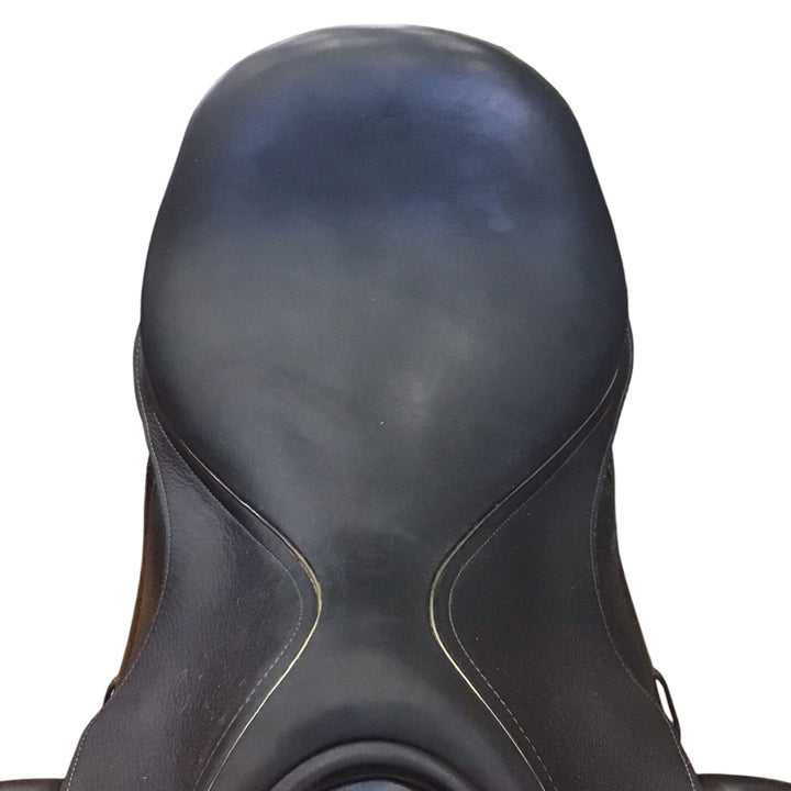 17.5" Custom Saddlery Gemini R Medium Used Dressage Saddle - H