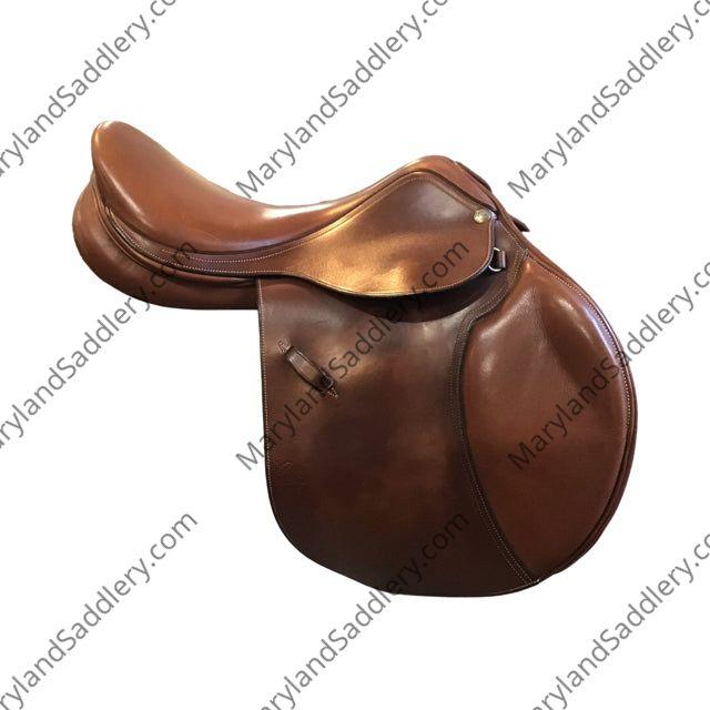 16.5" Pessoa Wide Tree Used Close Contact Saddle - C