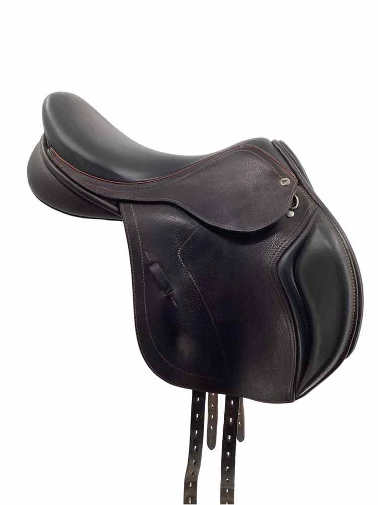 17" Black Country Mono flap wool used jumping saddle B