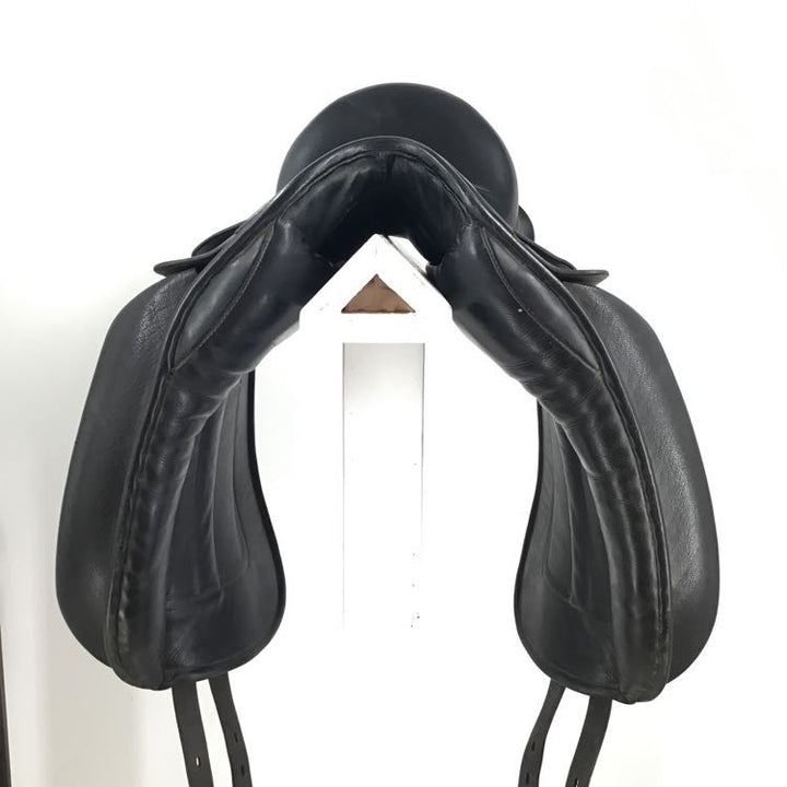 16.5" Black Country Vinici Wide Tree Used Monoflap Dressage Saddle - C