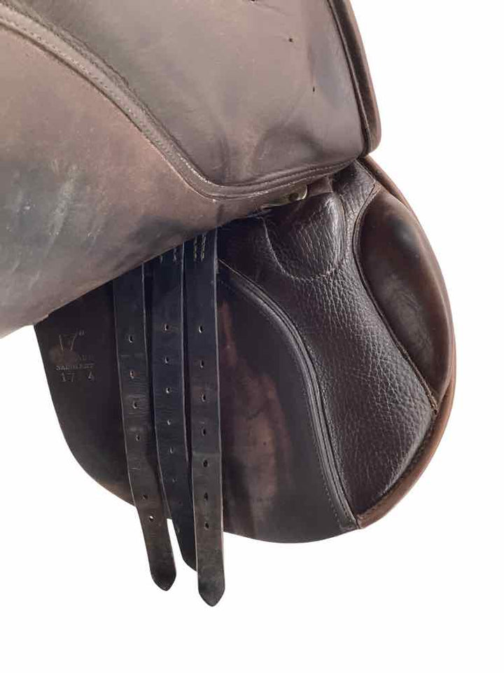 17" Centuar used wool flocked all purpose saddle B