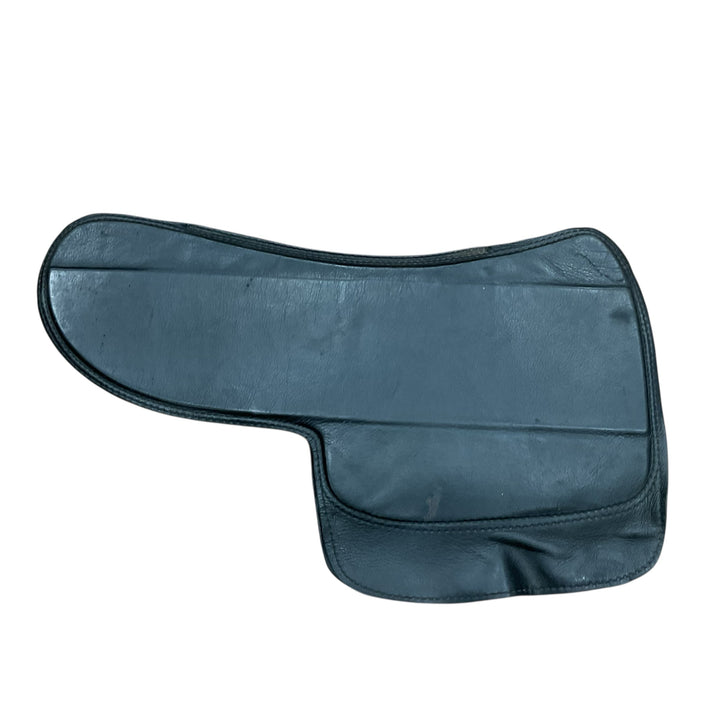 Saddle Right English Glove Leather Saddle Pad Black Used - H