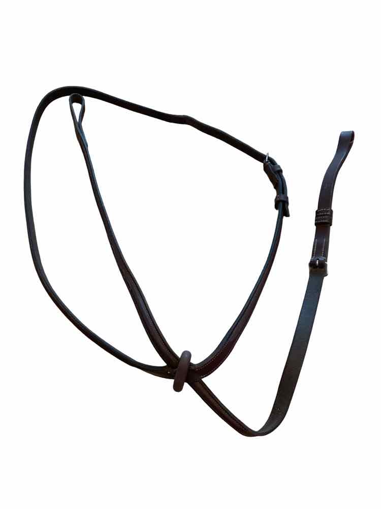 KL SELECT Black Oak Fancy Stitched Standing Martingale USED B