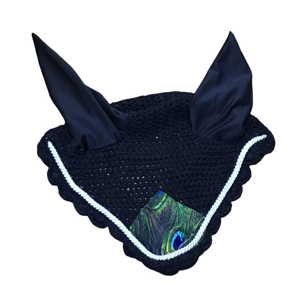 Fly Bonnet w/Peacock Print Used