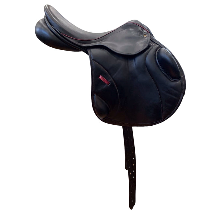 17.5" County Solution Monoflap Wide Used Hunter/Jumper Saddle - H