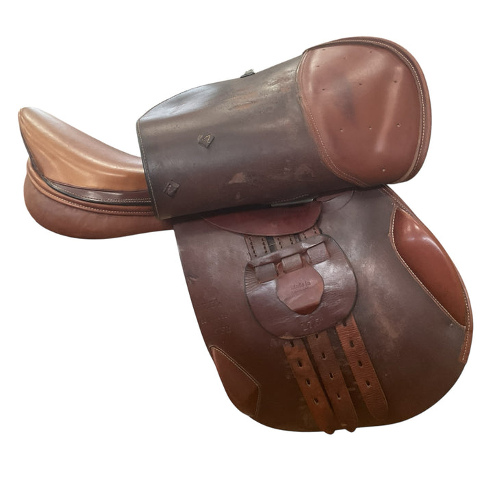 17.5" Dover Circuit Wide Used Hunter/Jumper Saddle - H