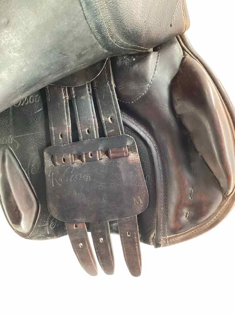 18" Pessoa Gen X Elite XCH wool flocked used close contact saddle B