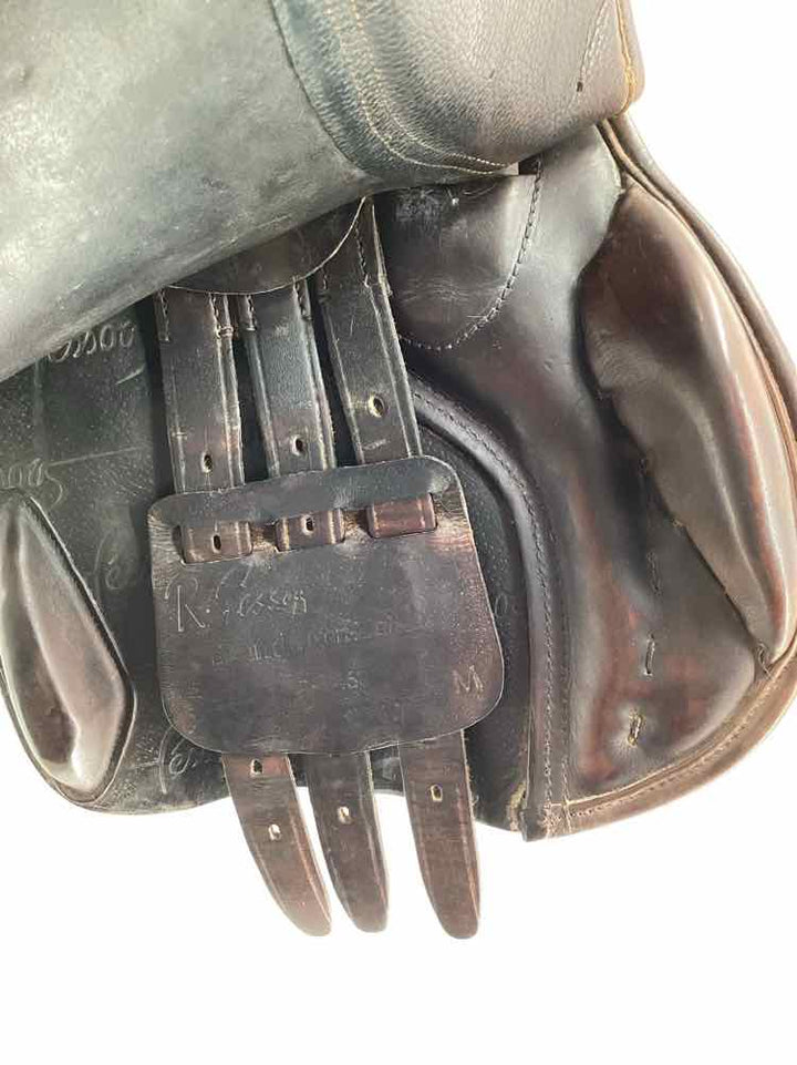 18" Pessoa Gen X Elite XCH wool flocked used close contact saddle B