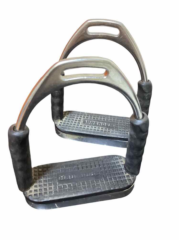 HERM SPRENGER 4" Original System 4 Stirrups w/Pads USED B