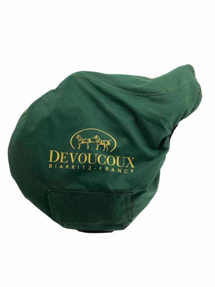 16.5" Devoucoux used close contact saddle has cover B