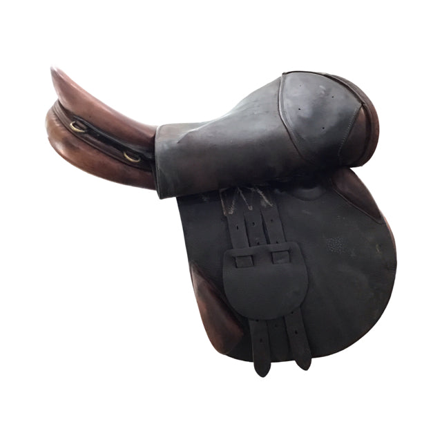 16.5" Bruno Delgrange PJ Pro Medium Tree Used Close Contact Saddle - C