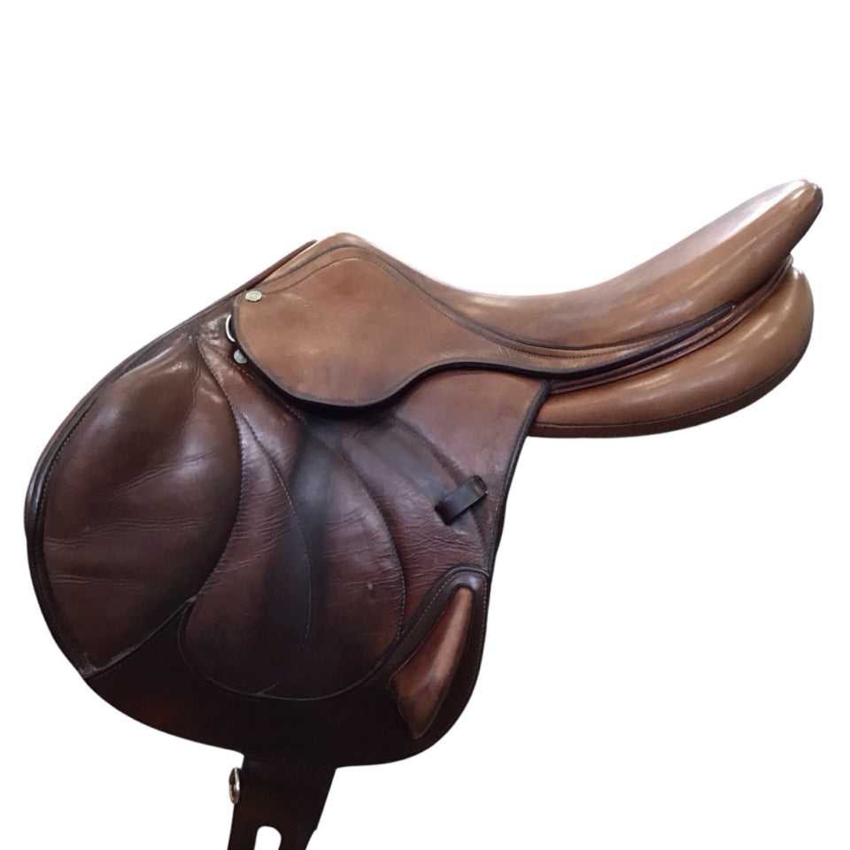 17.5" Antares Monoflap Medium/Wide Used Hunter/Jumper Saddle - H