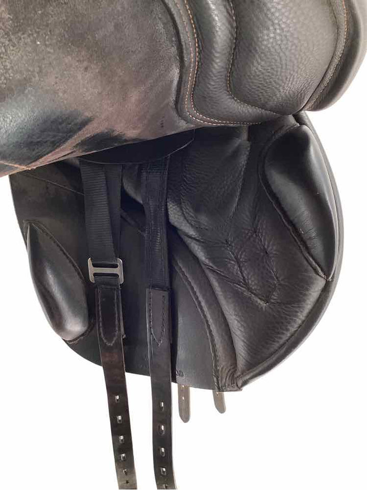 17" Black Country Mono flap wool used jumping saddle B