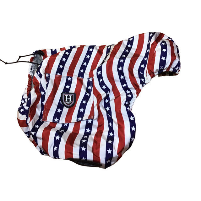 Harrison Howard Deluxe Waterproof Saddle Cover w/Girth Holder Used