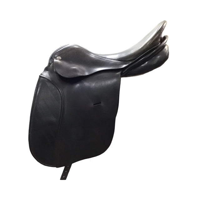 17.5" Karl Niedersuss Medium Wide Tree Used Dressage Saddle - C