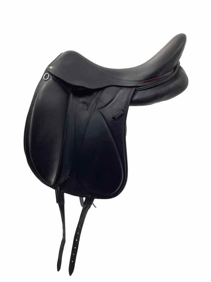 18" Devoucoux Makila S used Mono flap dressage saddle with cover