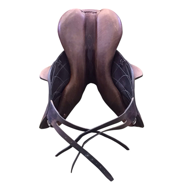 17" Antares Monoflap Medium/Wide Used Hunter/Jumper Saddle - H