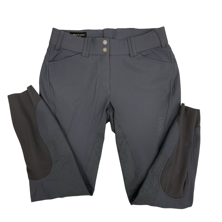 Ariat Women's 26 Tri Factor Full Seat Schooling Breech Grey Used