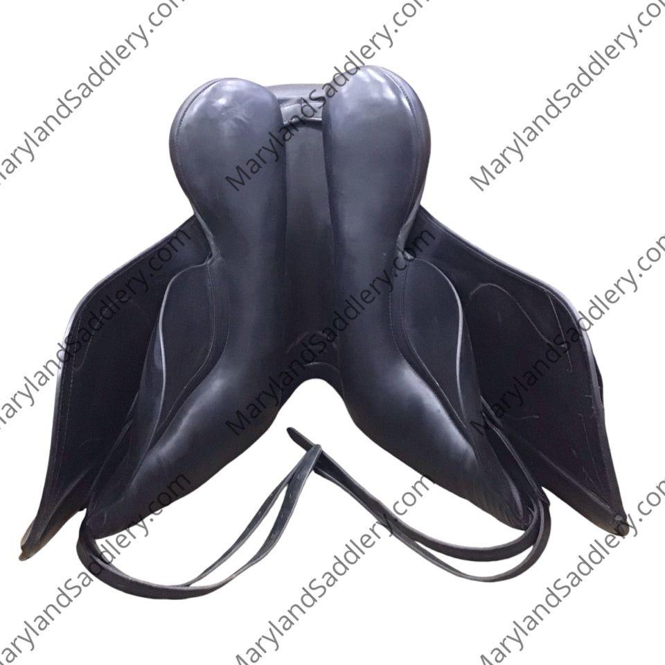 17.5" Hulsebos WB4 Medium/Wide Used Dressage Saddle - H