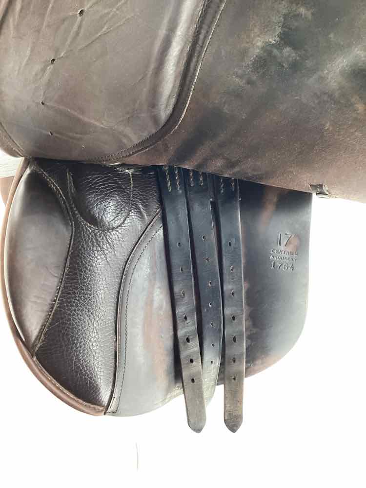 17" Centuar used wool flocked all purpose saddle B