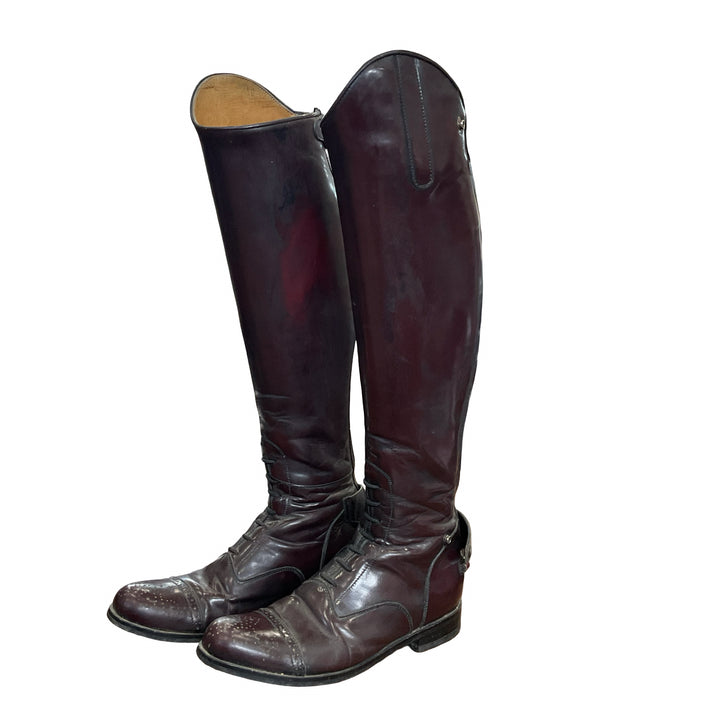 LA MUNDIAL WOMEN SHOE SIZE 39 BROWN RIDING BOOTS