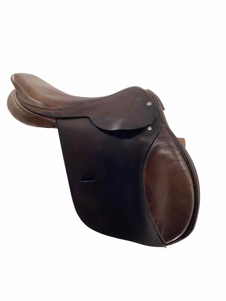 16.5" Smith Worthington wool flocked used close contact jumping saddle