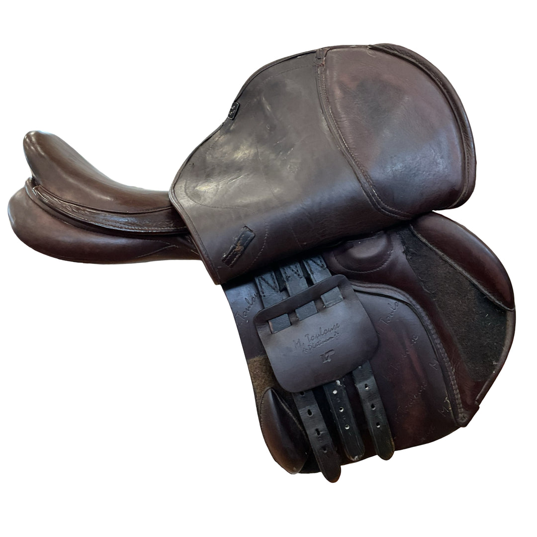 17" M. Toulouse Legano+4 Adjustable Used Hunter/Jumper Saddle