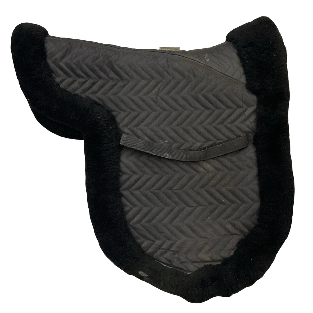 Fleeceworks FXK Technology Sheepskin Dressage Pad w/ Full Trim Black Used
