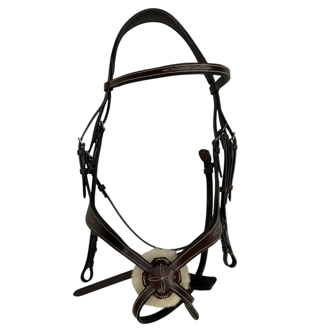 Harwich by Smartpak Horse Ergonomic Figure 8 Bridle Brown Used - H