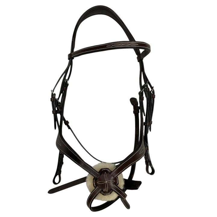 Harwich by Smartpak Horse Ergonomic Figure 8 Bridle Brown Used - H