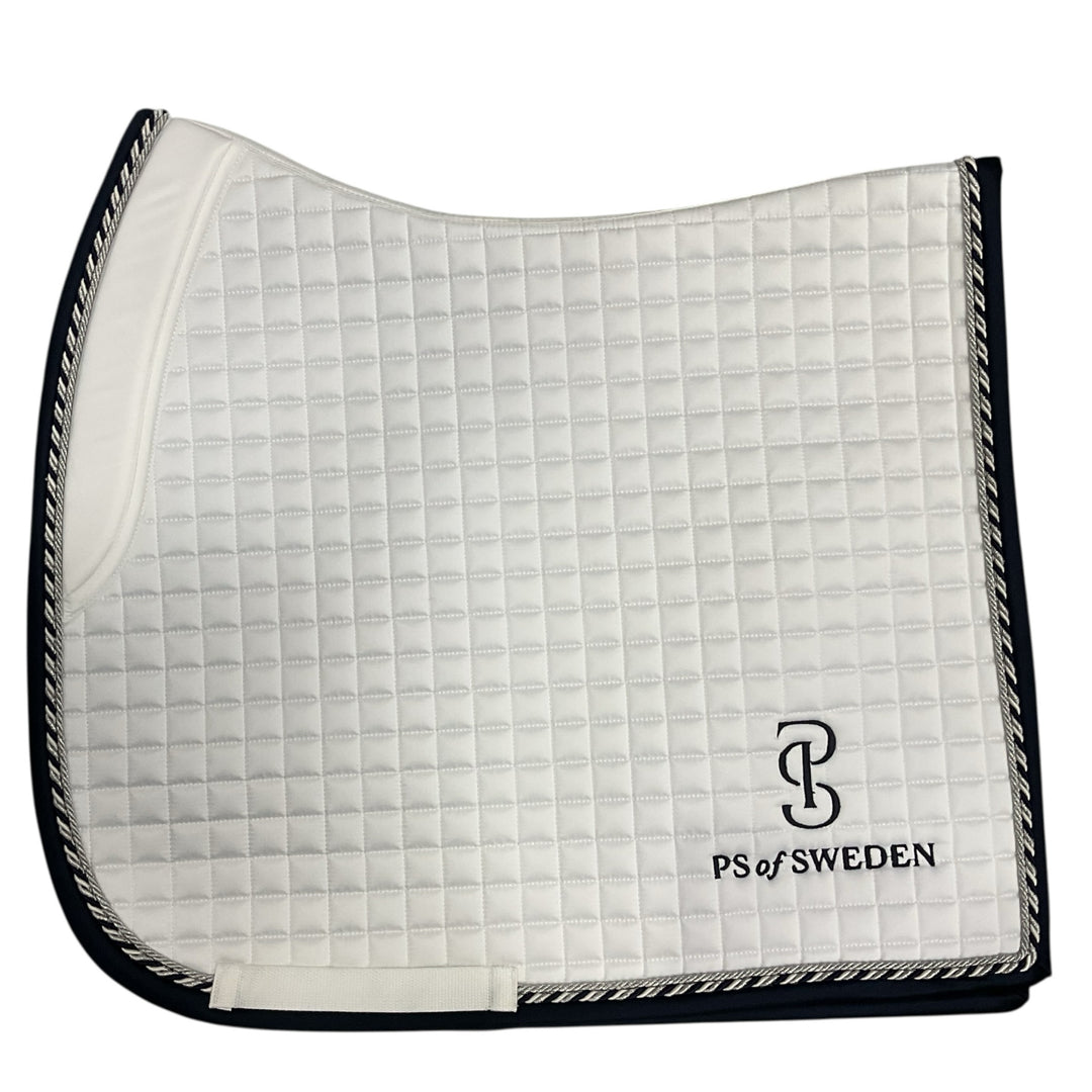 PS of Sweden White/Navy Trim Elite Dressage Pad Cob New - H