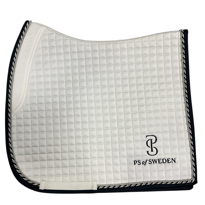 PS of Sweden White/Navy Trim Elite Dressage Pad Cob New - H