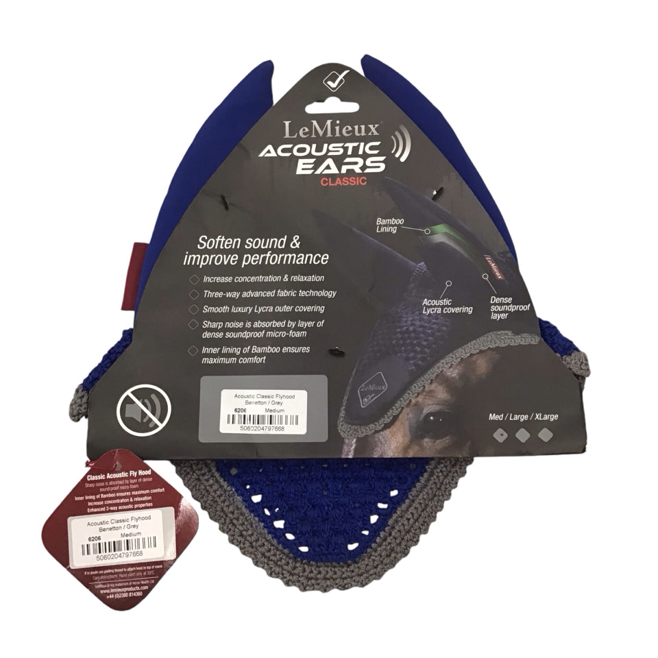 LeMieux Medium Noise Canceling Bonnet New - H